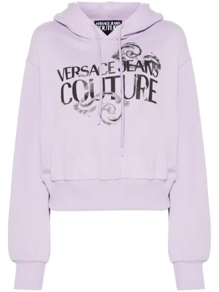 Versace Jeans Couture худи с логотипом, фиолетовый