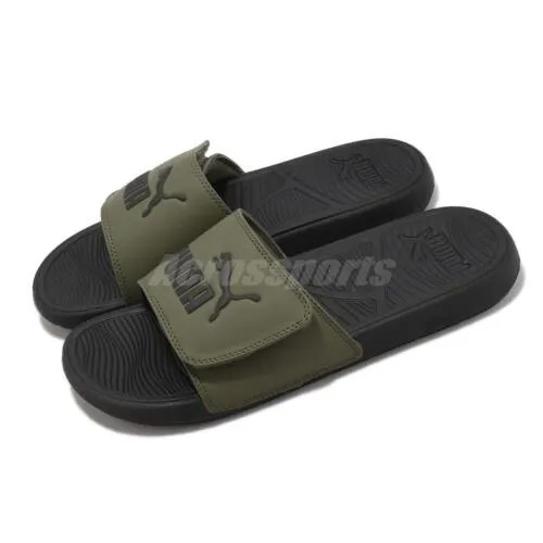 Мужские повседневные сандалии Puma Cool Cat 2.0 V BX Olive Black Slip On LifeStlye 389112-05