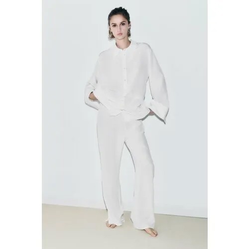 Легинсы  Zara, размер XL, белый