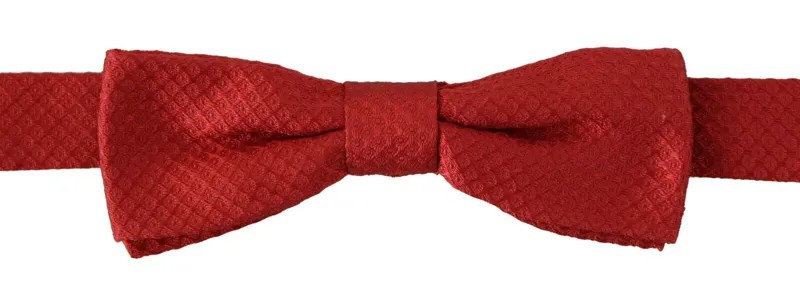 Мужской галстук-бабочка DOLCE - GABBANA, красный, 100% шелк, папийон с регулируемым воротником, рекомендуемая розничная цена 200 долларов США.
