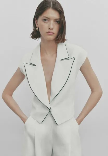 Жилет Massimo Dutti, белый