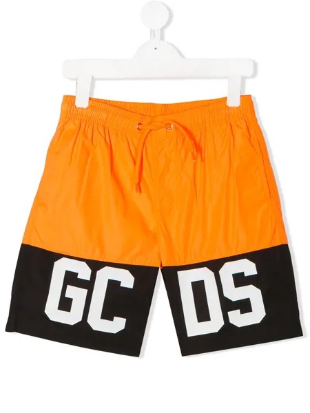 Gcds Kids плавки-шорты с логотипом в стиле колор-блок