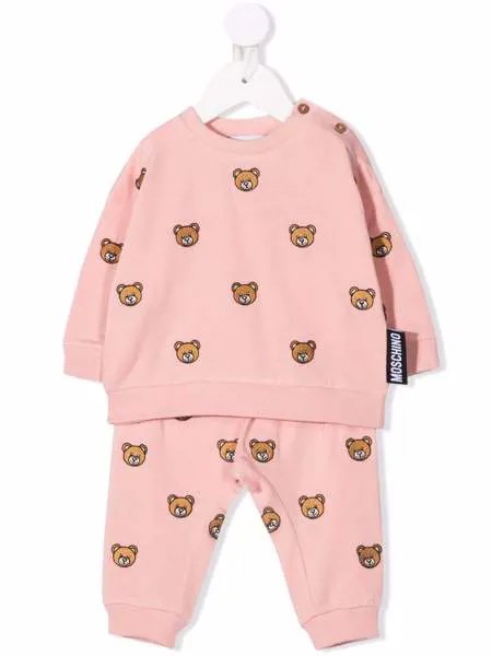 Moschino Kids спортивный костюм с логотипом