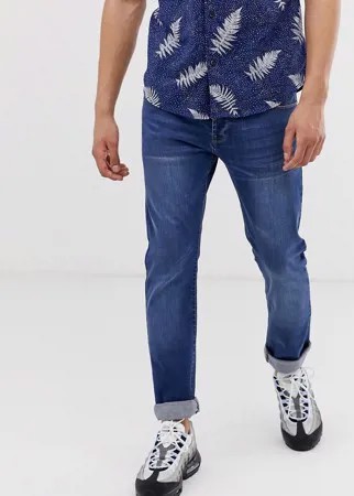 Выбеленные зауженные джинсы APT-Синий
