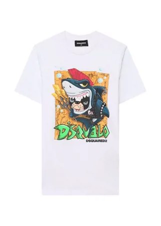 Хлопковая футболка Dsquared2