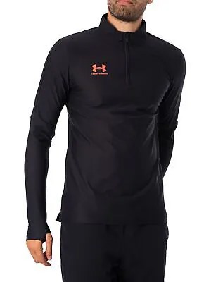 Мужская спортивная куртка на молнии 1/4 Under Armour Challenger Pro, черная