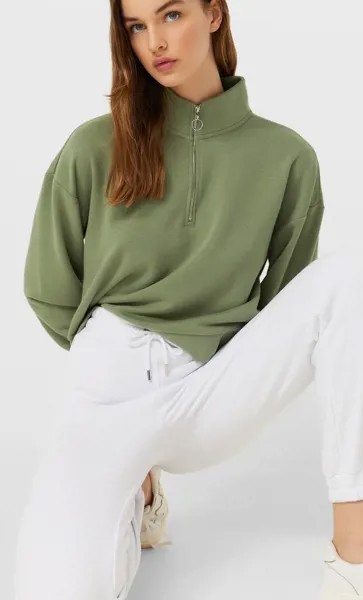 Stradivarius Спортивные Брюки Из Мягкой Ткани Белый M