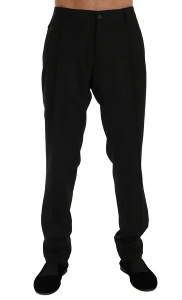 Брюки DOLCE - GABBANA Черные шерстяные эластичные брюки в полоску s. IT56/W42 Рекомендуемая розничная цена 400 долларов США