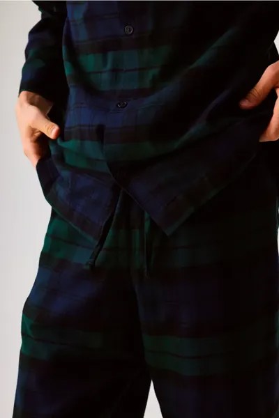 Бархатные пижамы стандартного кроя H&M, зеленый