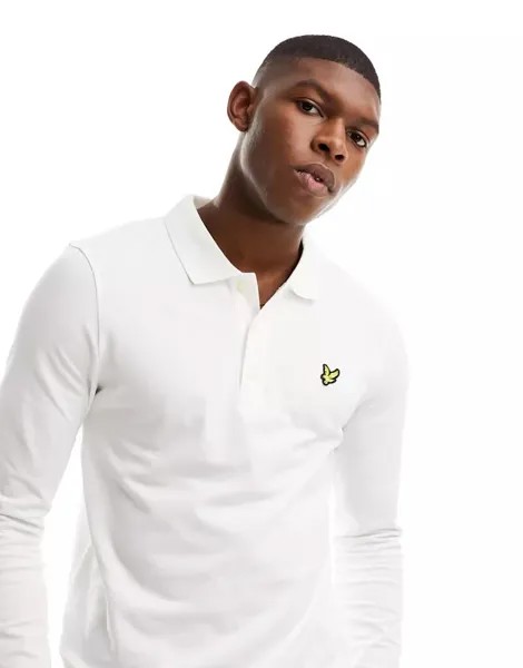 Белая рубашка-поло с длинными рукавами Lyle & Scott Lyle & Scott Vintage