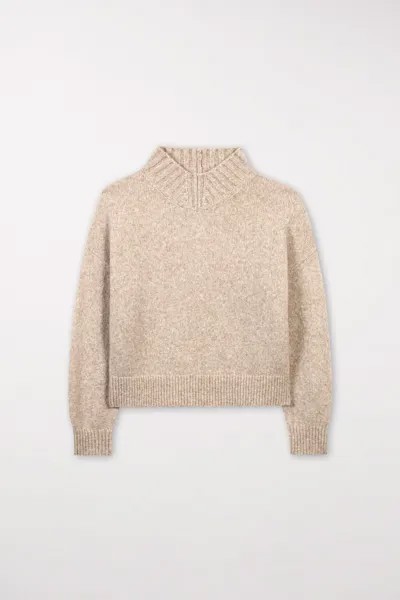 Свитер с эффектом меланжа LUISA CERANO, цвет beige
