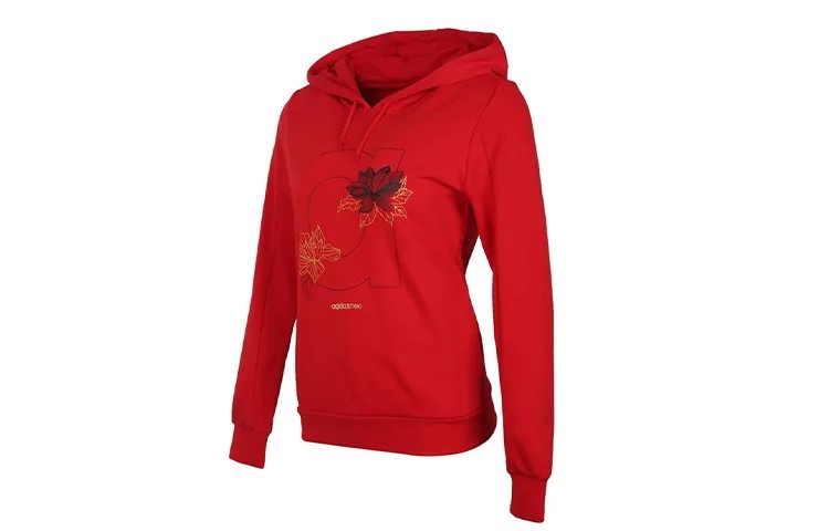 Свитшот женский алый Adidas Neo, цвет Scarlet