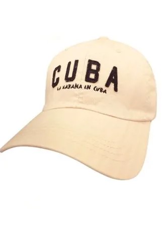 Бейсболка универсальная Be Snazzy CZD-0027 с нашивкой Cuba. Цвет бежевый. Размер 54-56