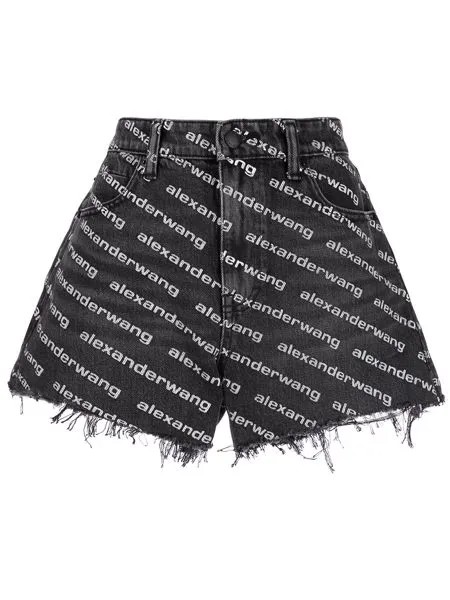 Alexander Wang джинсовые шорты с логотипом