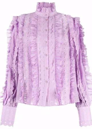 Temperley London блузка Edith с оборками