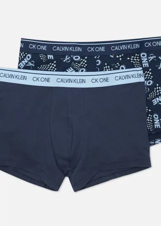 Комплект мужских трусов Calvin Klein Underwear 2-Pack Trunk, цвет синий, размер XL