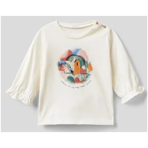 Лонгслив United Colors of Benetton для новорожденных 22A_3ATNA101P_036_56