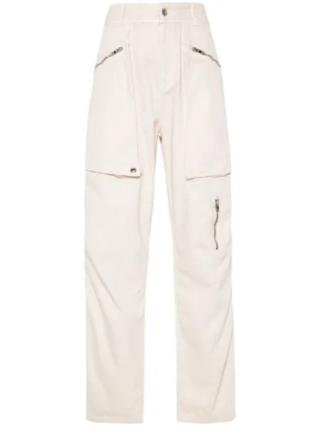 ISABEL MARANT брюки Jolande прямого кроя, нейтральный цвет