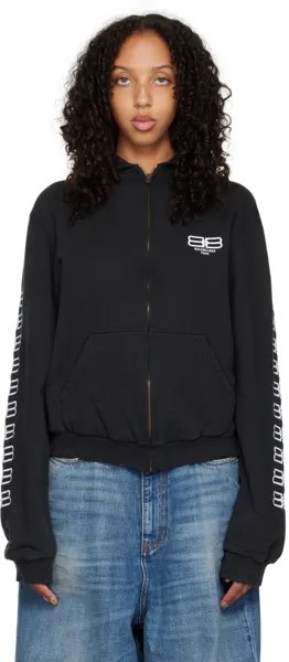 Черный - Худи на молнии BB Paris Icon Balenciaga
