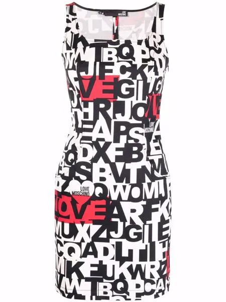 Love Moschino платье мини с логотипом