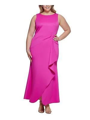 Женское розовое вечернее платье ELIZA J с V-образной подкладкой и V-образным вырезом на спине, плюс 18W