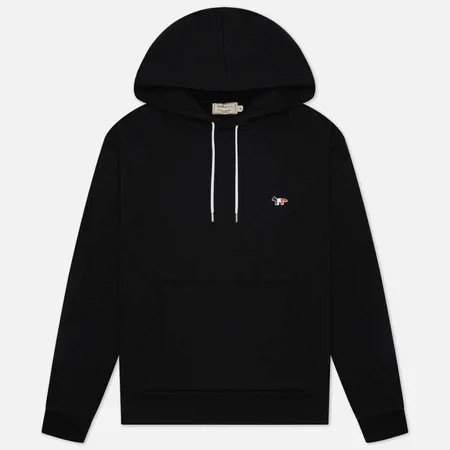 Мужская толстовка Maison Kitsune Tricolor Fox Patch Classic Hoodie, цвет чёрный, размер M