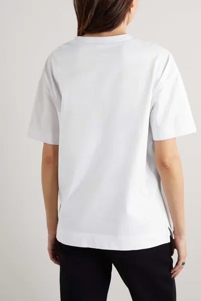NINETY PERCENT футболка Lena из органического хлопка и джерси, белый