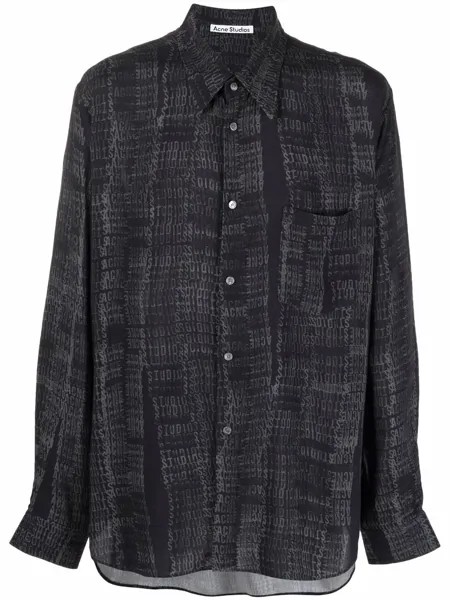 Acne Studios рубашка с длинными рукавами и логотипом