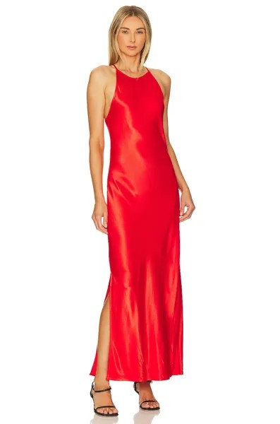 Платье PISTOLA Kristi Halter Slip, цвет Poppy