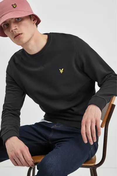 Толстовка с круглым вырезом Lyle & Scott, черный