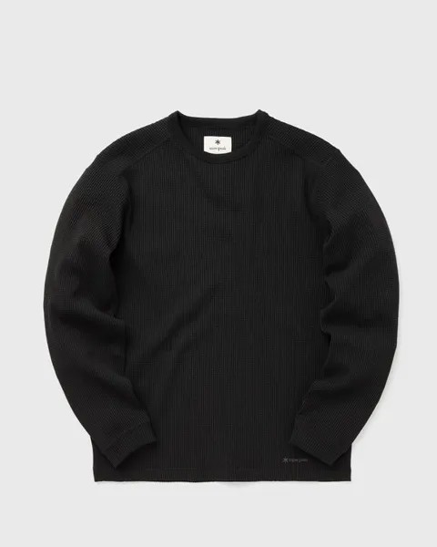Футболка Snow Peak Dry Waffle Long Sleeve T-Shirt, черный