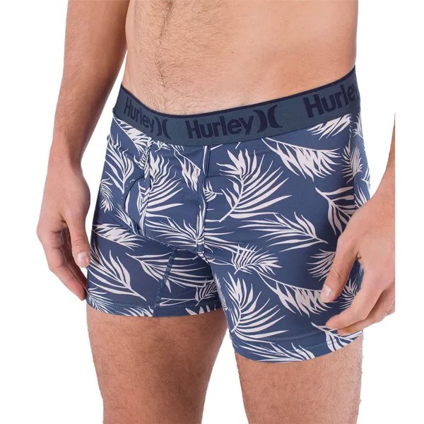 Боксеры Hurley Supersoft Printed, синий