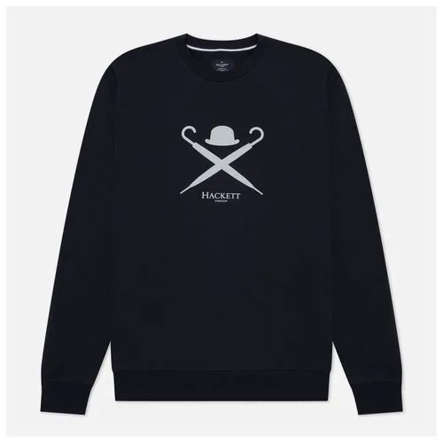 Мужская толстовка Hackett Large Logo Crew Neck синий, Размер S