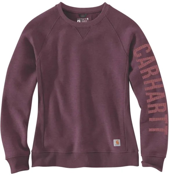 Свитшот женский Carhartt Clarksburg Crewneck, темно-фиолетовый