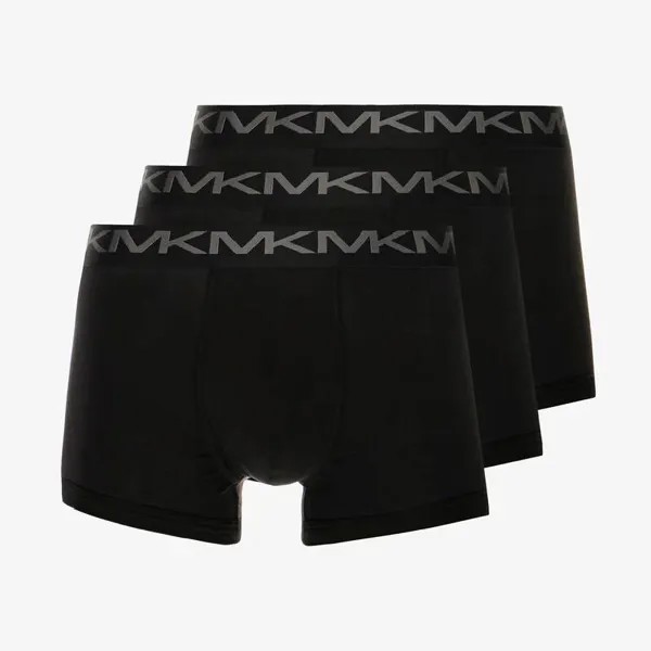 Боксеры мужские Michael Kors Stretch Factor Core Trunk 3 Pack, черный