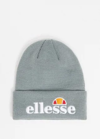 Серая шапка-бини с логотипом ellesse-Серый