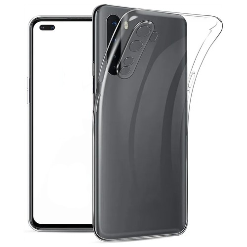 Прозрачный силиконовый чехол с защитой камеры для OnePlus Nord / Тонкий противоударный легкий чехол накладка на телефон Ван Плюс Норд