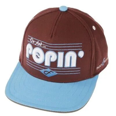 Кепка Flat Fitty Popin Hat, бордовый/бирюзовый, один размер