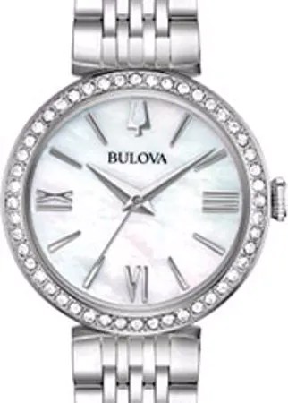 Японские наручные  женские часы Bulova 96X153. Коллекция Crystal Ladies