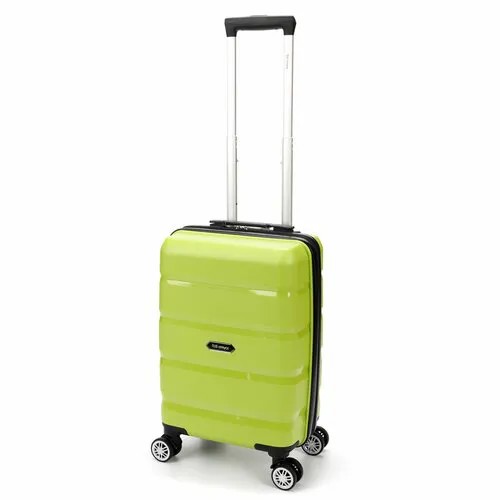 Чемодан Torber T1902S-Green, 35 л, размер S, зеленый