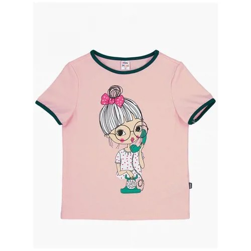 Футболка Mini Maxi, размер 104, розовый