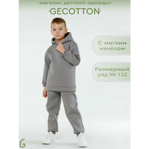 Комплект одежды GECOTTON, размер 110-116, серый
