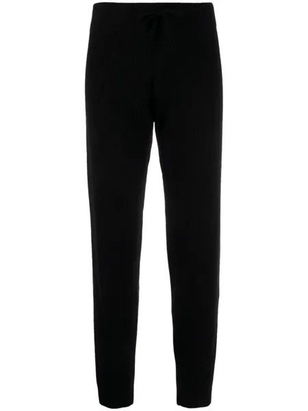 Спортивные брюки в рубчик Cashmere In Love, черный