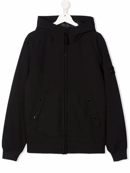 Stone Island Junior куртка на молнии с капюшоном