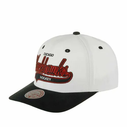 Бейсболка Mitchell & Ness, размер 0, белый/черный