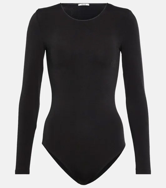 Боди Berlin из смесового хлопка WOLFORD, черный