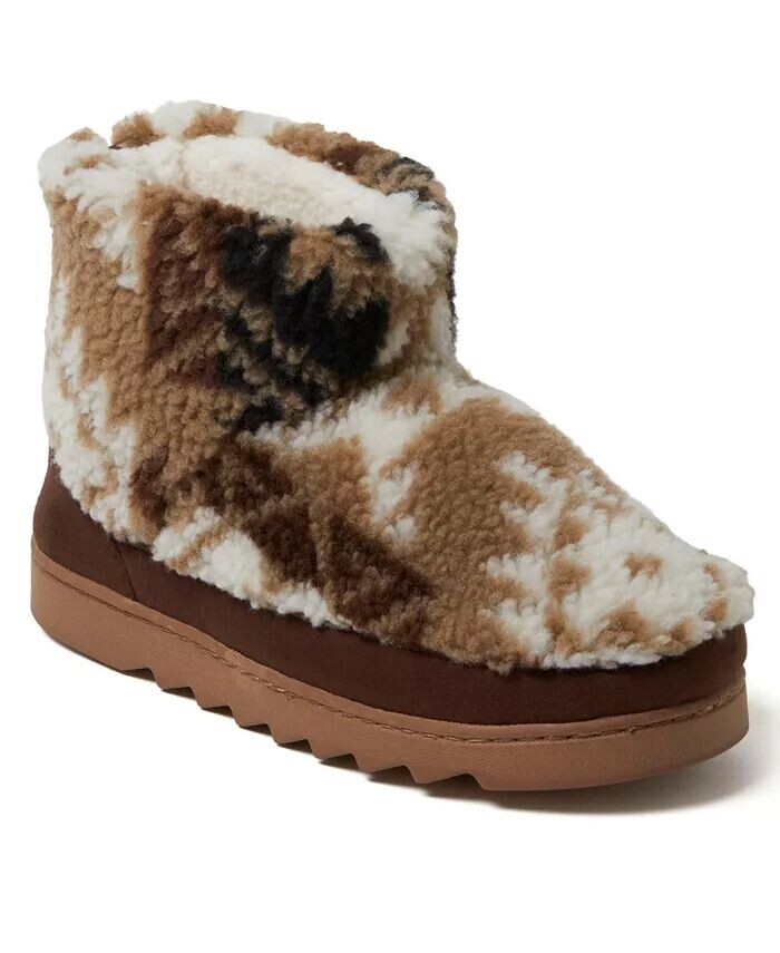 Женские тапочки Whitney Teddy Bootie Dearfoams, бежевый