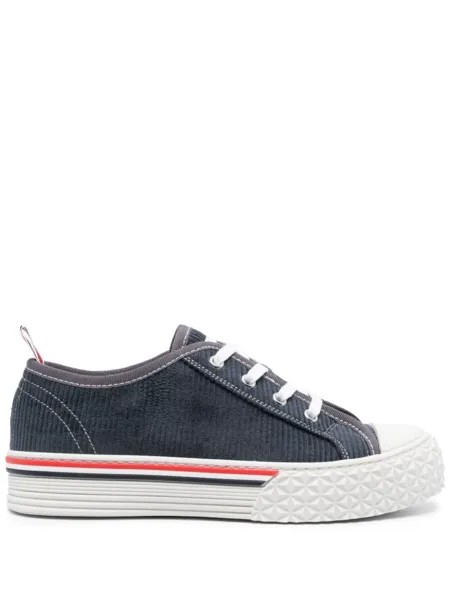 Thom Browne кроссовки Collegiate в клетку тартан, синий