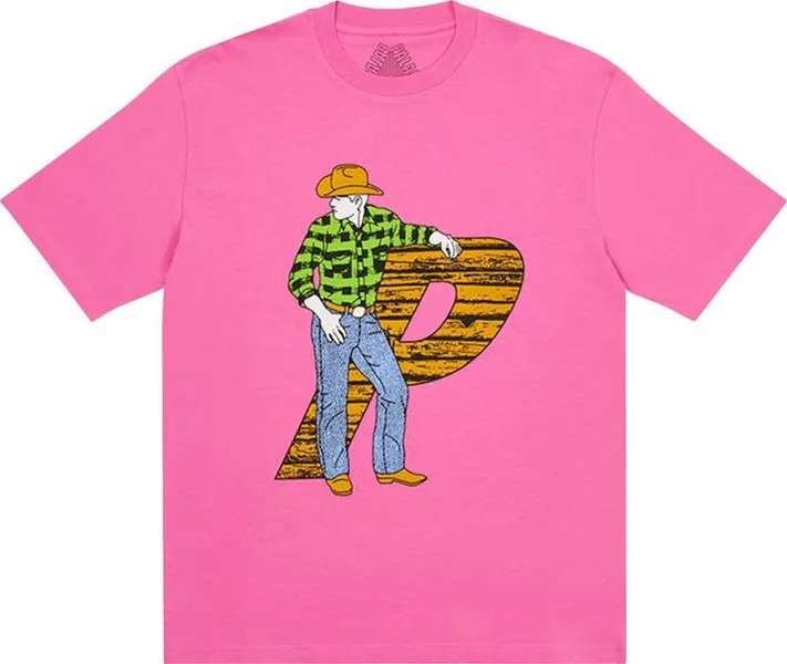 Футболка Palace Saddle Up T-Shirt 'Pink', розовый