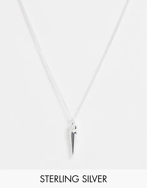 Серебряное ожерелье ASOS DESIGN-Серебряный